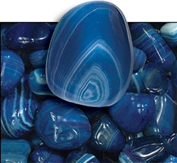 Blue Agate 3/4" Tumbled