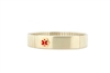 Men's Wide Gold-Plated Expansion Medical ID Bracelet