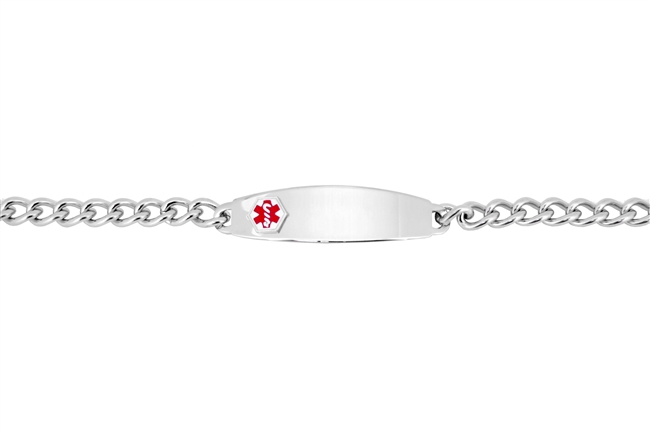 Men's Large Stainless Steel Medical ID Bracelet