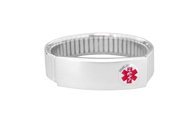 Women's Sterling Silver Expansion Medical ID Bracelet