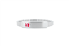 Narrow Stainless Steel Medical ID Expansion Bracelet for Women