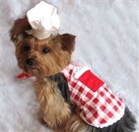 Pet Apron - Red Check