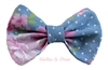 Chambray hair bow