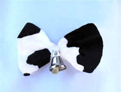 Cow Dog - Hair Bow  Cow Print