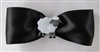 Meet Me In Montana - Hair Bow Satin Black