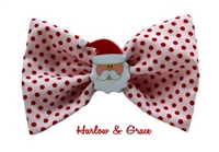 Santa dog bows