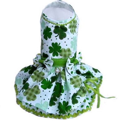 St. Patrick's Day dog dress