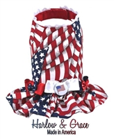 flag dog harness