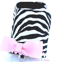 Zebra Vest - Light Pink