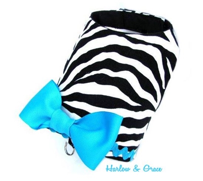 Zebra Vest - Turquoise