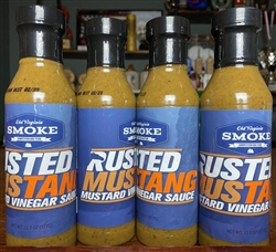 Old Virgina Smoke Rusted Mustang Mustard Sauce, 13.3oz
