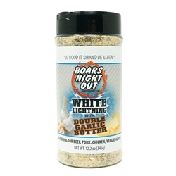 Boars Night Out White Lightning Double Garlic Butter, 12.2oz
