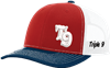 Triple 9 Red/White/Navy Hat (Fitted)