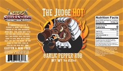 The Judge "Garlic Pepper Jalapeno BBQ Rub" HOT, 5lb