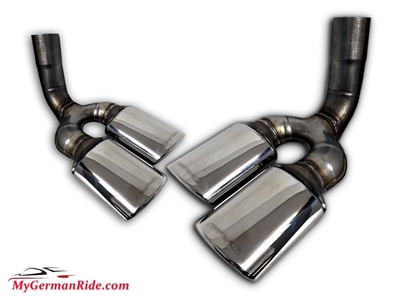 G63 AMG Style Chrome Muffler Tips 2 Pcs Set 00-23 W463 G500/G55/G550/G63