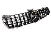 CLS-Class GTR GT All Black Grille With Chrome Star W219 2006-2008 CLS550 CLS63 CLS600 CLS500