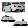 S-Class S65 Chrome Muffler Tips  W221 2007-2013 S550 S63 S600