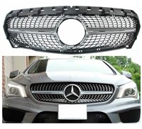 CLA Diamond Style Grille Silver-Chrome W117 2018-2020  CLA200 CLA250 CLA300 CLA350 CLA43