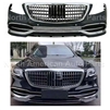 2018-Up Style Maybach Sedan Conversion  Front Bumper + Grille  W222 S550 S63 S400 S450 2014-2020