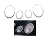 E-Class Headlight Chrome Moldings 4 Pcs 96-02 W210 E320/E350/E500/E55