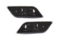 E-Class Sedan Smoke Bumper Lights Pair 10-13 W212 E350/E550/E63