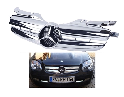 SLK Chrome Grille R170 1997-2004 SLK230 SLK320 SLK200