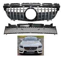 SLK Black-Chrome GT GTR Style Grille R172 2012-2016 SLK200 SLK250 SLK300 SLK350