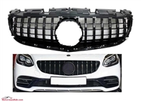 SLc GT All Black Grille R172 2017-2020 SLc250 SLc300 SLc350 SLc45