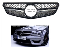 C-Class C63 Grille Without Star 08-14 W204 C300/C350/C250 (Will Not Fit On C63)