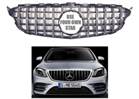 C-Class GT Black Grille W205 2015-2017 C250 C200 C300 C350 (With Camera Hole)