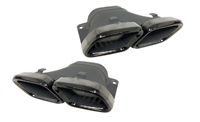 C63 Black Muffler Tips W205 2015-2018 C63 C300 C250 C350 (Will Required C63 Diffuser)