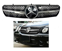 CL63 Style Grille Black -Chrome W215 CL500 CL600 CL55 2000 2001 2002 2003 2004 2005 2006