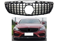 CLS GT Panamericana Style Grille All Black W218 2012-2014 CLS550 CLS600 (Will Not Fit On CLS63AMG)
