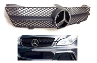 CLS Matte Black Grille W-Chrome Star W219 2009-2010 CLS550 CLS63