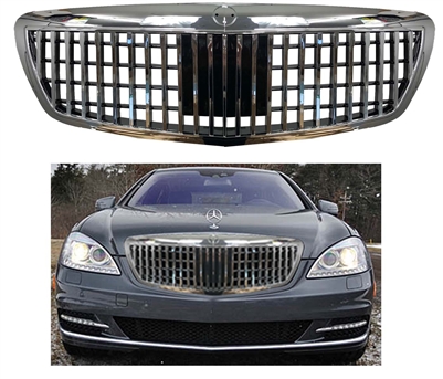 S-Class Maybach Style Chrome Grille W221 2010 2011 2012 S550 S63 S600