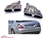 S65 Square Muffler Tips W221 S550 S600 S65 2010-2013 (Requires S63/S65 Diffuser)