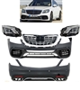 S63 Conversion Kit Complete + 18-Up Led Headlights + GT Grille W222 2014-2020 S550 S600 S63 S500