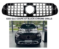 GLC Coupe Only GT Black-Chrome Grille X253 2020-2021 GLC300
