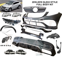 GLE63 Coupe Full Body Kit  W292 2016-2019 Fits GLE350 GLE43 GLE400