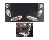 E-Class Chrome Seat Switch Covers 03-09 W211 E500 E55 E320 E350