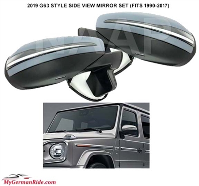 G-Wagon 2019-Up Style Side View Mirror Set W463 1990-2011 G500 G55 G550 G63