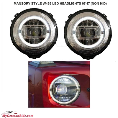 2019 Style G-Wagon Headlights With Led Work On Hid Xenon Also W463 G500/G55/G550 2007-2018