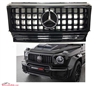 G-Wagon GT Style All Black Grille With Chrome Star W463 1989-2018 G500 G550 G63 G55