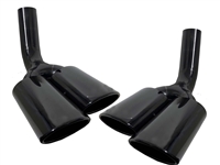 G63 AMG Style Black Muffler Tips 2 Pcs Set 1989-2023 W463 G500/G55/G550/G63