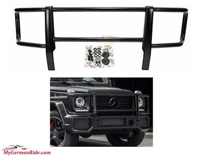 G-Wagon G63 Front Black Grille Guard 1989-2018 W463 G500/G55/G550/G63 (Fits On G63 Bumper Only)