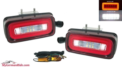 G-Wagon Led Red Back Up + Fog Lamp W463 1990-2018 G500 G550 G55 G63 G65