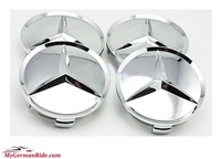 75 Mm Mercedes Benz Wheel Center Cap Set Of 4 All Chrome