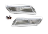 CLK Bumper CLear  Lights Pair 98-03 W208  CLK320, CLK350, CLK500, CLK55,