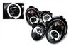 CLK Headlight Projector Black Pair 98-03 W208 CLK320/CLK430/CLK55