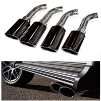 G-Wagon G63 Black Glossy Muffler Tips direct Fitment for W463 2000-2024 G550 G500 G55 G63 G65